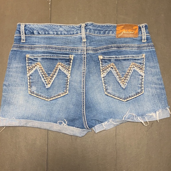 Seven7 Jeans Size 18 Cutoff High Waist Denim Jean Shorts - Picture 4 of 14